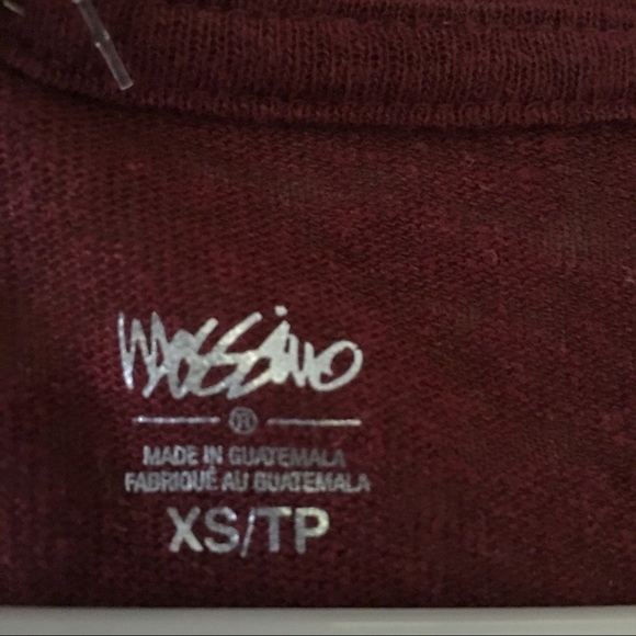 NWT Mossimo XS Burgundy Long Sleeve Shirt - Picture 3 of 5